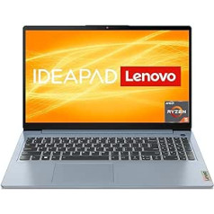 Lenovo IdeaPad Slim 3 klēpjdators, 15,6 collu Full HD displejs, AMD Ryzen 5 5625U, 8 GB RAM, 512 GB SSD, AMD Radeon Graphics, Win11 Home, QWERTZ, zils, 3 mēneši Premium Care