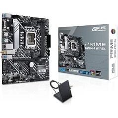 ASUS Prime H610M-A WiFi D4 Motherboard Socket Intel LGA 1700 (Intel H610, mATX, WiFi 5, DDR4 Memory, PCIe 4.0, 2X M.2, Addressable Gen.2 Header, Aura Sync), Black, 90MB1C80-M0EAY0