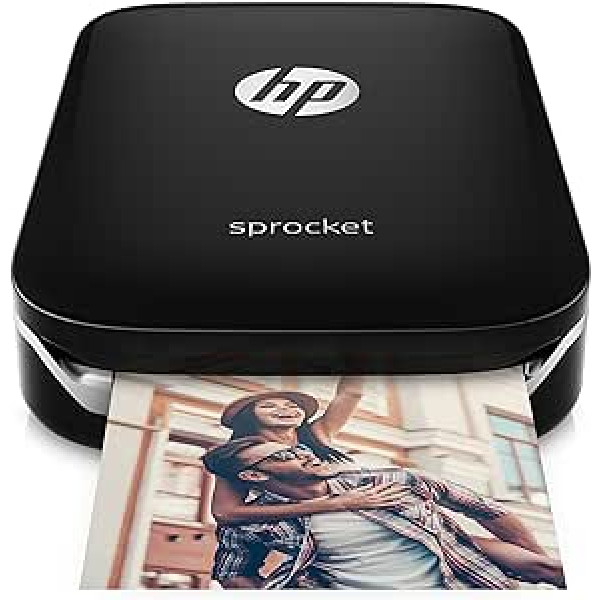 HP Sprocket, tragbarer Sofortbilddrucker Drucker 0.0 Schwarz