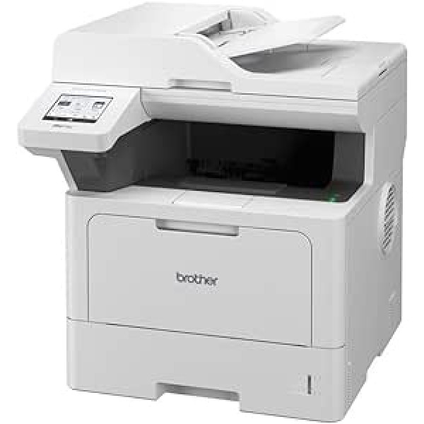 Brother MFC-L5710DW 4-in-1 Multi-Function Printer Black White (A4, 48 ppm, 1,200 x 1,200 DPI, LAN, WLAN, Duplex ADF, 250 Sheets Paper Cassette) White/Grey