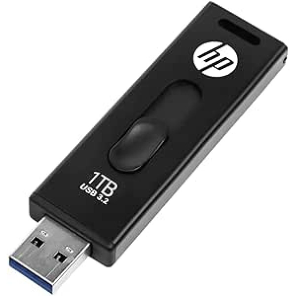 HP x911w USB SSD 3.2 Flash Drive 1TB, 500MB/s Read Speed, 450MB/s Write Speed, Push and Pull Design