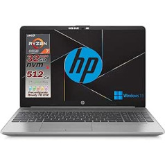 HP piezīmjdatora portatīvais centrālais procesors Ryzen 7 5700U 8 kodolu līdz 4,3 GHz, RAM 32 GB, SSD NVME M.2 512 GB, displejs 15,6 collu Full HD, 4 USB, Wi-Fi, HDMI, LAN, Win 11 Pro, bezvadu pele , Pronto all'uso