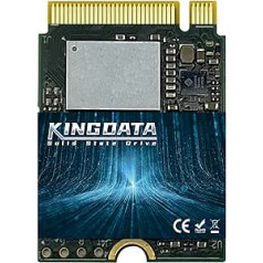 KINGDATA M.2 2230 SSD 256 GB PCIe NVMe Gen 4.0X4 iekšējais cietvielu disks PS5 Steam Deck, Microsoft Surface, Ultrabook, klēpjdatoram, galddatoram (M.2 2230 PCIe 4.0, 256 GB)