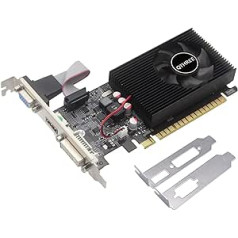 GT 730 grafikas karte 4 GB DDR3 128 bitu DVI-I/HDMI/VGA zema profila datora GPU, PCI Express 2.0 x16, galddatora videokarte spēļu personālajam datoram, DirectX 11, atbalsta 2K