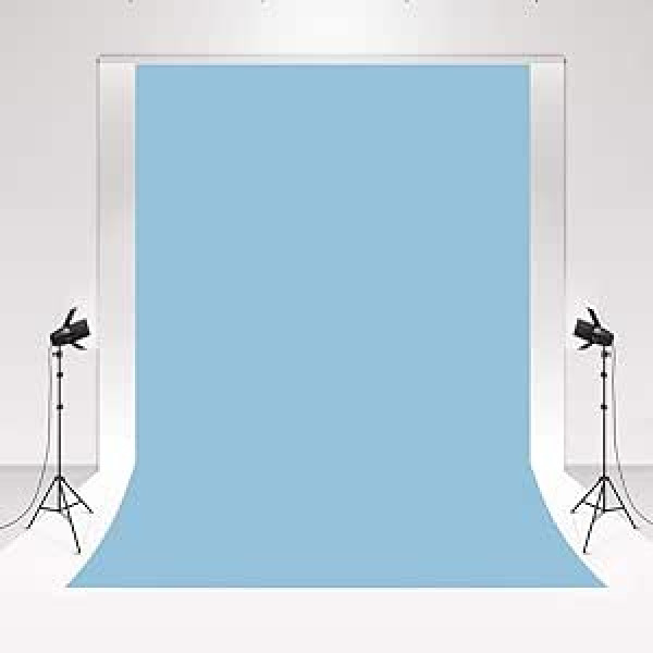 Kate Blue Studio Fona fotogrāfija Debeszila Plain 2,4 x 3 m / 8 x 10 pēdas Fona Chroma Key Photo Booth Krāsu kāzu fons Ādai draudzīgs Žurnāls Reklāma Šaušanas piederumi