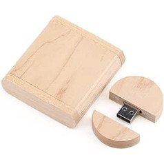 Maple Wood USB 2.0 16GB Flash Drive Memory Thumb Stick with Wooden Box (2.0 16GB)