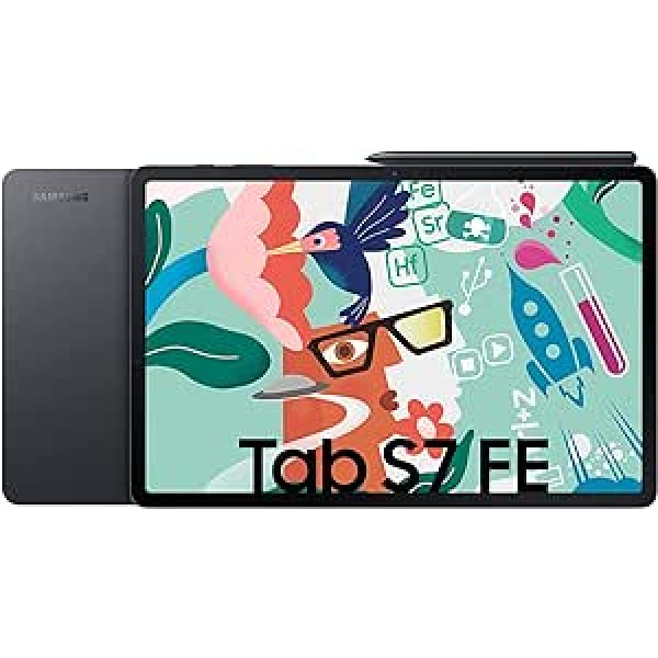 Samsung Galaxy Tab S7 Fe, 12,4 collas, 64 GB iekšējā atmiņa, 4 GB RAM, Wi-Fi, Android planšetdators ar S Pen, Mystic Black