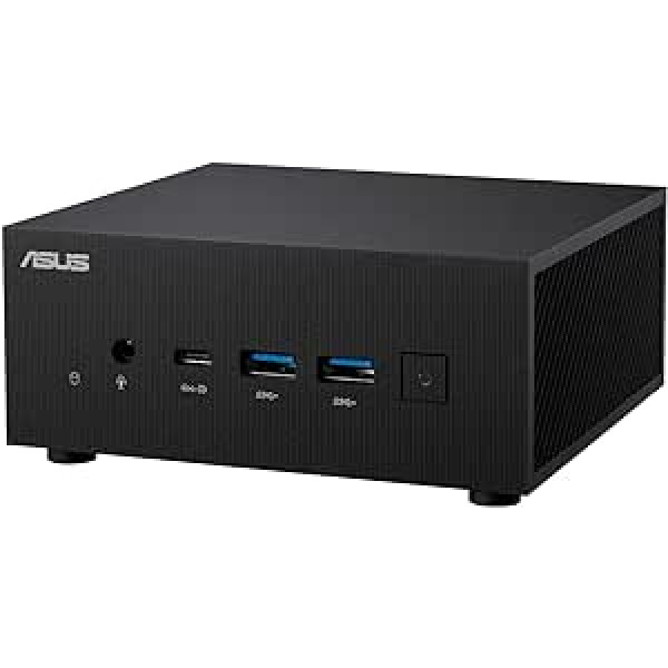 ASUS PN53-BBR777HD Barebone Mini dators (AMD Ryzen 7 7735H procesors, integrēta Radeon grafika, WiFi 6E, Bluetooth 5.2, ar audio mikroshēmu, bez operētājsistēmas, DisplayPort 1.4) Melns