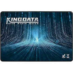 KINGDATA SSD 4 TB 2,5 collu iekšējais cietvielu disks SSD 3D NAND SATA III 6 Gb/s, lasīšanas ātrums līdz 550 MB/s, savietojams ar klēpjdatoriem un galddatoriem (2,5 collu SATA 3,4 TB)