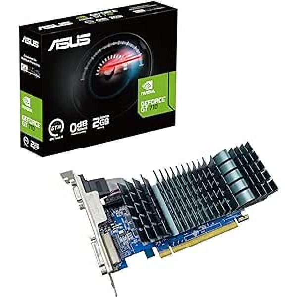 ASUS GeForce GT 710 2GB DDR3 EVO Low Profile Graphics Card for Silent HTPCs 2GB DDR3 954MHz