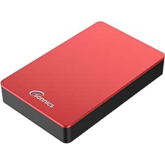 Sonnics 320 GB sarkans ārējais darbvirsmas cietais disks USB 3.0, kas ir savietojams ar Windows PC, Mac, Smart TV, Xbox One un PS4