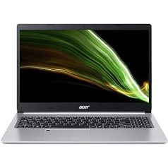 Acer Aspire 5 (A515-45-R5BU) Laptop, 15.6 FHD Display, AMD Ryzen 5 5500U, 16GB RAM, 512GB SSD, AMD Radeon Graphics, Windows 11, QWERTZ Keyboard, Silver