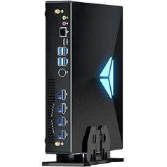 Kinupute Mini PC Gaming, Galddatora Core i9-9900KF 8 kodoli līdz 5,0 GHz, Windows 11 Pro, 64G DDR4| 2T M.2 NVME SSD, GeForce RTX3050 8G, C tipa/HDMI/DP porti, četri displeji, 8K@60Hz, WiFi6E/BT5.3