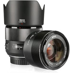 Mcoplus Meike 85 mm f1.8 pilna kadra Prime telefoto objektīvs ar automātisko fokusu EOS EF mount kamerai, saderīgs ar APS-C korpusiem, piemēram, 1D 5D3 5D4 6D 7D 70D 550D 80D (EF-Mount)