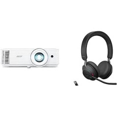 Acer H6546Ki DLP Beamer (1080p Full HD (1.920 x 1.080 Pixel) 5.200 ANSI Lumen & Jabra Evolve2 65 Wireless PC Headset