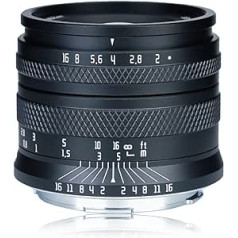 AstrHori 50 mm F2.0 lielas apertūras pilna kadra objektīvs ar manuāli fiksētu fokusa attālumu ar izplūšanas efektu un filtra slotu, kas ir savietojams ar Nikon Z-Mount spoguļkameru Z50, ZFC, Z5, Z6, Z6Ⅱ, Z7, Z7Ⅱ, Z9 utt.