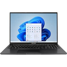 ASUS Vivobook 16 klēpjdators | 16 collu WUXGA pretatspīduma IPS displejs | Intel Core i9-13900H | 16 GB RAM | 1TB SSD | Intel Iris X | Windows 11 | QWERTZ tastatūra | Indie Black