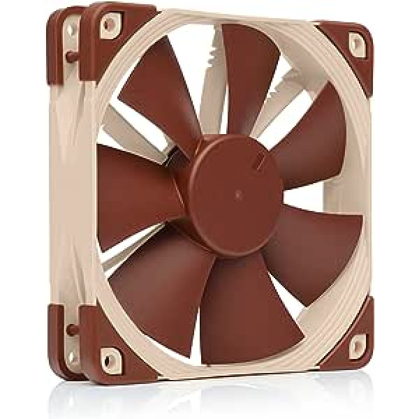 Noctua NF-F12 5V PWM, Leiser Premium-Lüfter mit USB Stromadapterkabel, 4-Pin, 5V Version (120mm, Braun)