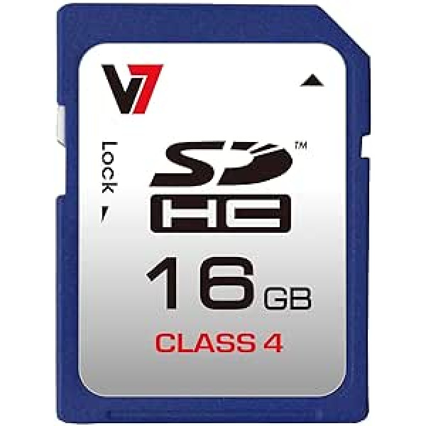 V7 VASDH16GCL4R-2E SDHC 16GB Class 4 Speicherkarte