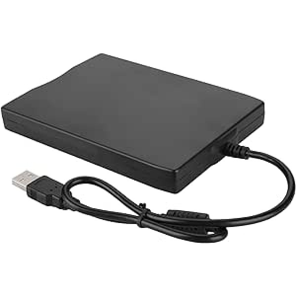 KIMISS 3.5 disketes USB ārējais disketes disks, melns 1,44 MB neitrāls USB ārējais portatīvais disketes disks Fdd vispārējai lietošanai