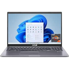 ASUS Vivobook 15 klēpjdators | 15,6 collu FHD pretatspīduma IPS displejs | AMD Ryzen 7 5700U | 16 GB RAM | 512 GB SSD | AMD Radeon | Windows 11 | QWERTZ tastatūra | Šīfera pelēks