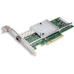 6COMGIGA Intel 82599EN mikroshēmas PCI E NIC tīkla karte priekš Intel X520-DA1 viena SFP+ porta Ethernet konverģētā tīkla adapteris Atbalsta Windows Server/Windows, Linux, VMware