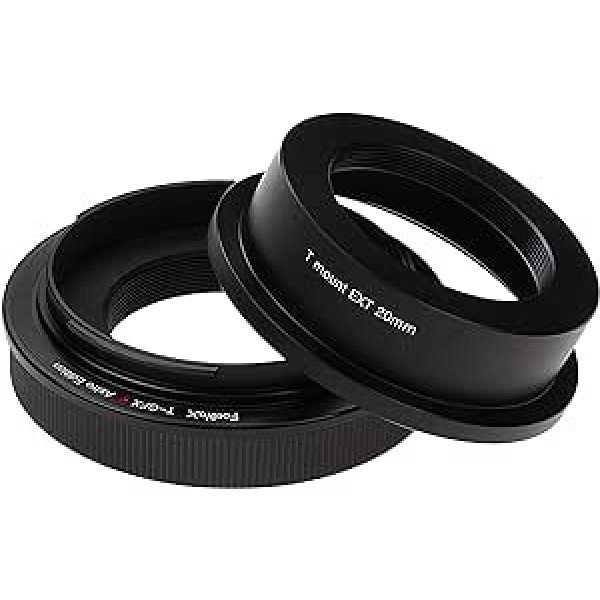 Fotodiox Lens Mount Astro Adapter Compatible with T-Mount (T/T-2) Screw Mount Telescopes on Fujifilm GFX G-Mount Cameras