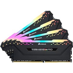 Corsair Vengeance RGB Pro 16 GB (2 x 8 GB) DDR4 2666 MHz C16 XMP 2.0 Enthusiast RGB LED apgaismojuma atmiņas komplekts