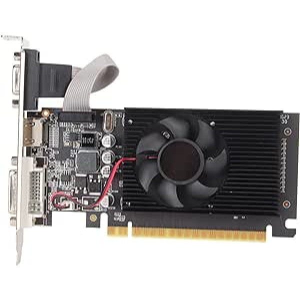 GT610 2GB DDR3 Graphics Card, 64-bit Computer Graphics Card, Supports High Definition Multimedia Interface, DVI, VGA, PCI Express X16