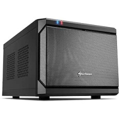 Sharkoon QB One PC-Gehäuse (Mini-ITX, 2X 2,5/3,5 interne, 2X USB 3.0/2.0),Schwarz