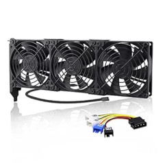 GDSTIME GPU ventilators 3 x 92 mm PCI ventilators grafikas kartes ventilators PCI dzesēšanas ventilators VGA ventilators 3 kontaktu 4 kontaktu atbalsta 5 V 7 V 12 V datora mātesplatei audio video