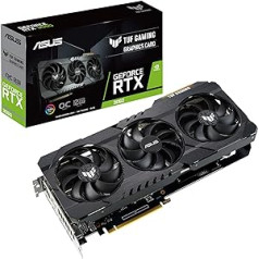 ASUS TUF Gaming GeForce RTX3060 V2 12 GB OC Edition Graphics Card (Lite Hash Rate (LHR), Nvidia Ampere, DLSS, PCIe 4.0, 12 GB DDR6 Memory, 2 x HDMI 2.1, DisplayPort 1.4, TUF-RTX3060-O-O. 12G-V. 2 gaming)