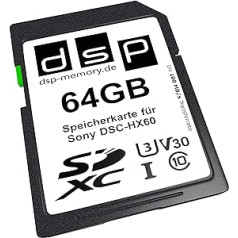 DSP Memory 64GB Professional V30 Memory Card for Sony DSC-HX60 Digital Camera