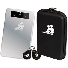Digittrade RS256 RFID Portable robuste Externe Festplatte SSD 2TB (6,4cm (2,5 Zoll), USB 3.0) Anti-Shock Aluminium-Gehäuse mit Verschlüsselung Silber