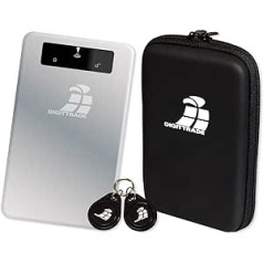 Digittrade RS256 RFID Pārnēsājams robusts Externe Festplatte SSD 2TB (6,4 cm (2,5 Zoll), USB 3.0) Anti-Shock Aluminium-Gehäuse ar Verschlüsselung Silber