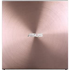 ASUS SDRW-08U5S-U UltraDrive externer Slim DVD Brenner (8x DVD±R, 6x DVD±R DL, 5x DVD-RAM, USB 2.0) (inkl. Brennsoftware) rosa