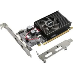 QTHREE Radeon HD 6570 1GB DDR3 2X HDMI grafikas karte, zema profila, PCI-Express 2.0 x16, datora GPU, grafikas karte personālajam datoram