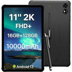 11.8 Inch Tablet Android 13, UMIDIGI T1 Outdoor Tablet 16GB RAM + 128GB (TF 1TB), 2000 x 1200 Seniors Tablet with SIM Card Slot, Rugged Tablet Waterproof, Octa-Core Tablet with Pen/16MP +