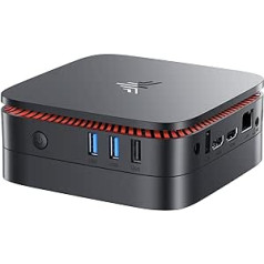 NiPoGi Mini PC 12GB RAM 256GB ROM, Intel Celeron N5105 4K Mini Desktop PC, 2xHDMI, Dual Band Wi-Fi, RJ45-LAN, BT4.2, Portable AK1 PRO Mini Computer for Office, Workstation, HTPC, School