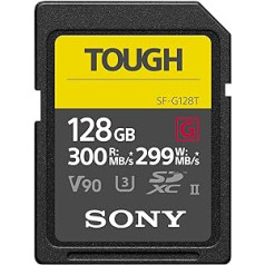 Sony SF-G128T SD-Speicherkarte (128 GB, UHS-II, SD Tough, G Serie)