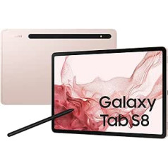 Samsung Galaxy Tab S8 WiFi SM-X700 128 GB 27,9 cm (11) Qualcomm Snapdragon 8 GB Wi-Fi 6 (802.11ax) Android 12 Pink Gold