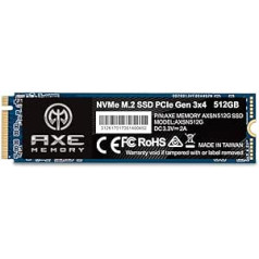 AXE MEMORY 512GB NVMe M.2 2280 PCIe Gen 3x4 iekšējais cietvielu disks (SSD)