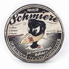 Schmiere Feinste Haar-Pomade Rumble59 Striche rock hard - Pomade Men - Matu vasks vīriešiem ļoti spēcīgai noturībai, matu veidošanai Matu vasks vīriešu pomāde 140ml