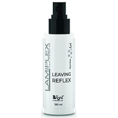 Bright Professional Hair Lamiplex Leaving Reflex N.3 matu laminēšanas izgaismojošs aerosols ar keratīnu un hidrolizētu zīdu, piešķir matiem spoguļa efektu spīdīgiem, veselīgiem un spīdīgiem matiem, 100 ml