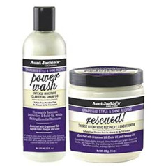 Generisch Aunt Jackies Grape Seed Power Wash šampūns 355 ml ar Rescued Recovery kondicionieri 426 g