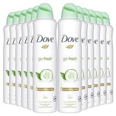 Dove 12x Dove Go Fresh Maxi Cucumber Green Tea Dezodorants Spray Dezodorants 250 ml 48h