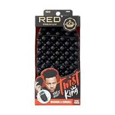 Red By Kiss Bow Wow X Twist King — Premium Luxury Twist Styler birste, izturīga, mazgājama, Afro Curl sūkļa nūja frizieriem un ikdienas lietošanai, ideāli piemērota cirtainiem 4C matiem