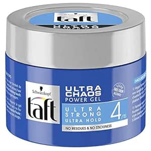 Taft Schwarzkopf Taft Ultra Strong Power Gel - Ultra Chaos - iepakojums pa 3 (3 x 250 ml)