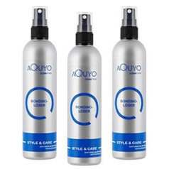 Aquyo Cosmetics Style & Care līmēšanas šķīdinātājs, līmēšanas šķīdinātājs saišu un pagarinājumu noņemšanai (3 x 200 ml) | Izsmidzināms matu lentu un matu pieaudzēšanas noņēmējs, matu līmēšanas un lentes noņemšanas līdzeklis