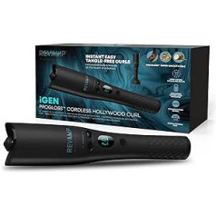 Revamp iGen Progloss Аккумуляторная щипцы для завивки Hollywood Curl Автоматическая для объемных и мягких локонов Щипцы для завивки с различными температ